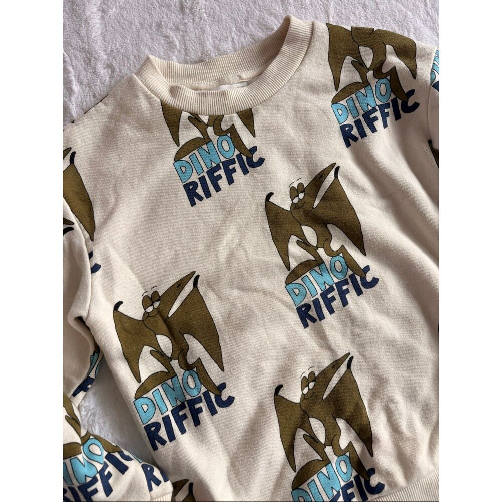 H&M Dino toddler sweater size 5T 6